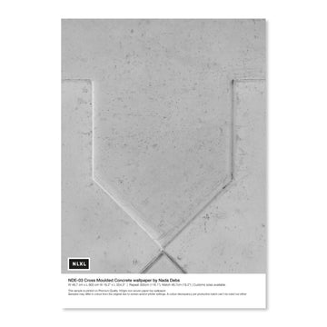 ι NDE-03SS Cross Moulded Concrete Small Sample