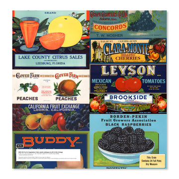 ι MRV-08LS Fruit & Vegetables Crate Labels Large Sample