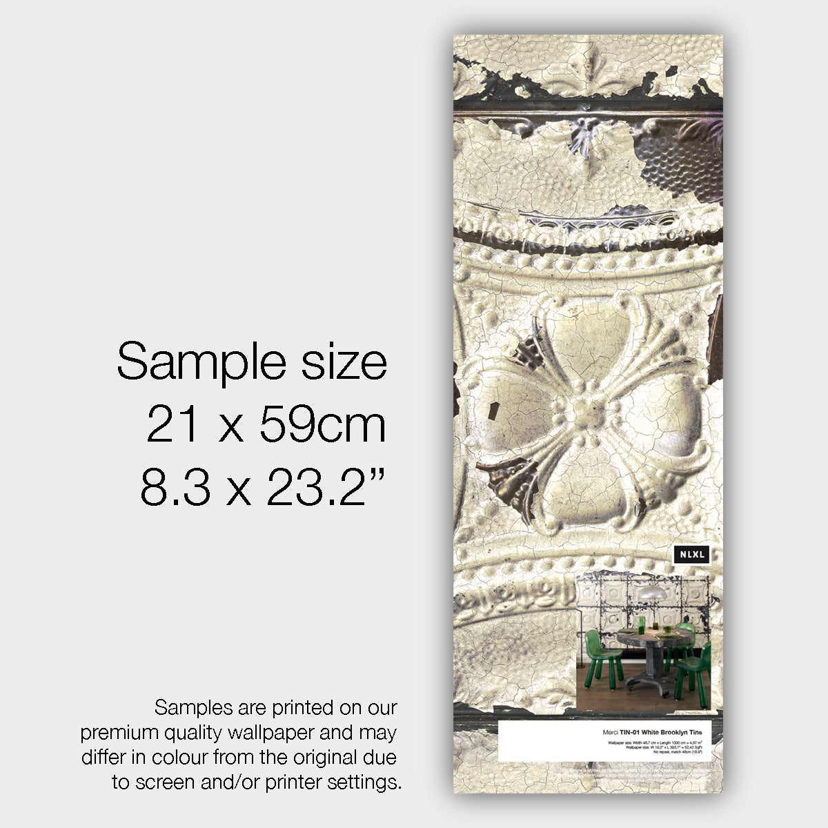 TIN-01S Brooklyn Tins White Sample | NLXL Official